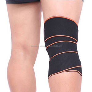 Shemax 2024 Top Quality Best Selling Custom <b>Knee</b> Wraps Weight Lifting <b>Bandage</b> Straps Guard Powerlifting Pad Sleeve Gym Wraps - Product Image 1