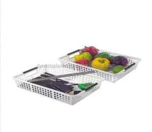 Plateau à pain en plastique personnalisé, panier de fruits et légumes en maille, caisses en plastique de qualité alimentaire, boîte alimentaire empilable - Product Image 2