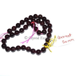 Perles de grenat de qualité supérieure, brins de 10 mm : Achetez des brins de perles de pierres précieuses en gros - Product Image 1
