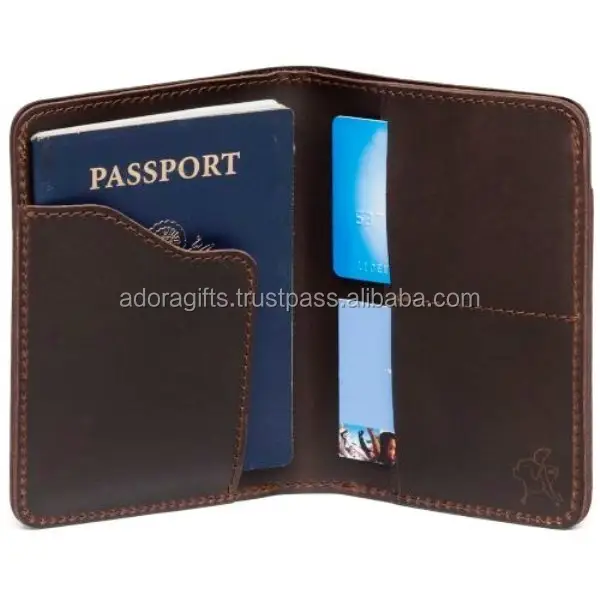 حامل جواز سفر محفظة جلدية من المورد من رجل أعمال هندي