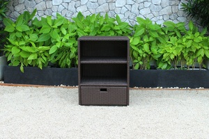 Armario de almacenamiento de mimbre de polietileno para Patio, diseño profesional - Product Image 3