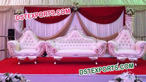 Elegantes muebles antiguos tallados para bodas y fiestas indias fabricados para La novia Australia boda india Mandap EE. UU. - Product Image 3