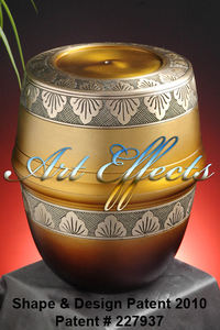 Urna crematoria de latón ecológica de lujo de estilo europeo con diseño personalizable Capacidad de 200/220 pulgadas cúbicas para entierro - Product Image 5