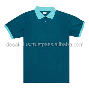 เสื้อโปโลสำหรับผู้ชายเสื้อลายทาง OEM ตามสั่ง - Product Image 4