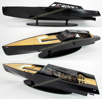 Modèle de yacht sportif en bois WALLY POWER 118 - Bateau artisanal d'origine vietnamienne Modèle SB0059P