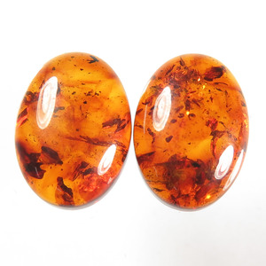 Naranja personalizado ámbar Báltico cabujón cuentas de oración al por mayor hacer joyería colgante pulsera pendiente otros corte ovalado Natural - Product Image 3