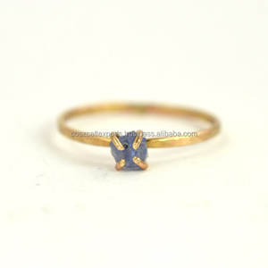 Anillo de Moda de Plata de Ley 925 con Baño de Rodio y Gema de Zafiro Natural para Boda y Fiesta, Piedra de Nacimiento de Septiembre - Product Image 3