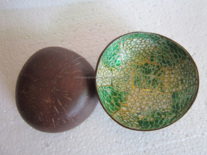 Product for home decoration coconut shell bowl eggshell inlaid inside from Vietnam - Product Image 2