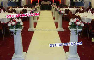 Los últimos pilares de fibra de boda, pilares dorados pulidos para Mandap Crystal y pilares modernos para Mandap - Product Image 5