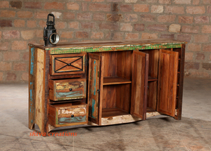 Mueble Bar de Madera Reciclada de Estilo Antiguo Indio al por Mayor para Hoteles y Restaurantes - Product Image 3