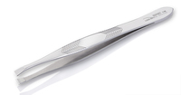 Pince à épiler NGHIA Superlative T-06 en acier inoxydable plaqué gris, longueur 95,5 mm, pour manucure et pédicure, marque d'exportation