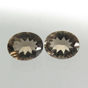 หินควอตซ์สีน้ำตาลสโมควอตซ์ทรงวงรีลูกแพร์แฟนซีสุดหยาบธรรมชาติสำหรับผู้ชายและผู้หญิงได้รับความนิยมมากที่สุด - Product Image 1
