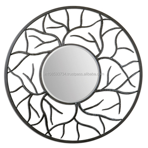 Round Shape Twigs <b>Frame</b> Wall Mirror <b>for</b> Mall Decor - Product Image 1