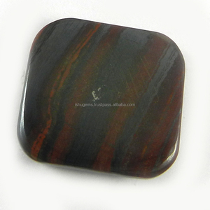 พลอยไทเกอร์อายเหล็กธรรมชาติ8.58 Gms พลอยโมรา23X23มม. สำหรับเครื่องประดับ - Product Image 2