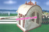 Palanquin Royal Traditionnel et Moderne, Doli, Palki pour Mariage, Événement, Fête, en Bois Traité, Durable, Taille Personnalisée, Princesse Raj