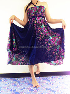 Jupe rayonne imprimée florale pour femme | Jupe longue bohème avec taille élastique - Product Image 5