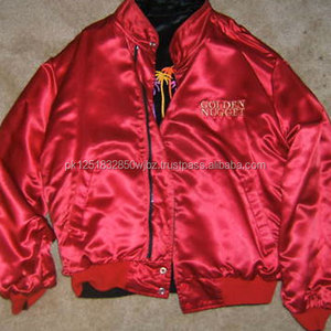 Chaqueta bomber de satén con ribete de piel de oveja de invierno lavada personalizada al mejor precio al por mayor - Product Image 6