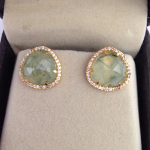 Pendientes colgantes hechos a mano con piedras preciosas de plata para compromiso, boda, aniversario, fiesta o regalo - Product Image 3