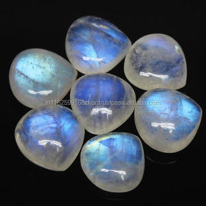 พลอยมูนสโตนธรรมชาติแท้100% อัญมณีทรงหลวมทรงหลังเบี้ยทรงหลวมตัดเหลี่ยมเพชรพลอยขนาดใหญ่ - Product Image 2