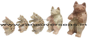 Soapstone-figuras de oso con patrón Jali para decoración de oficina, Hotel, restaurante, escritorio - Product Image 2