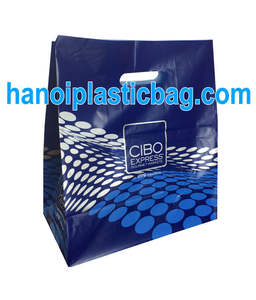 Cheap die cut plastic bag/punch out handle plastic bag - Product Image 3