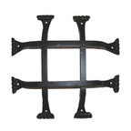 OMG Industries Gril de barbecue en fonte Grille de barbecue en fonte personnalisée Grille de cuisson au charbon de bois GRIL de barbecue portable