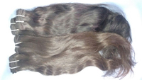 100% Cheveux humains indiens bruts. Extension brune naturelle. tissage de cheveux humains de temple. Cheveux non traités