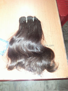 Venta al por mayor de extensiones de cabello humano Remy virgen máquina de pelo indio de doble trama suelta onda profunda onda natural estilos de rizos italianos - Product Image 3