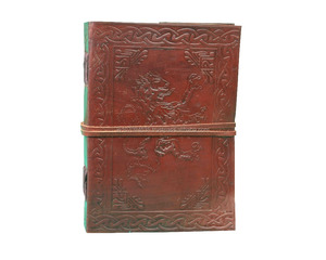 Diario en relieve de cuero genuino de dragón hecho a mano, cuaderno diario hecho a mano para usos diarios, planificador de oficina, cuaderno diario - Product Image 2