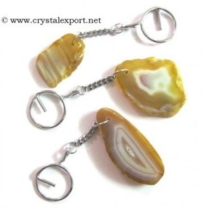 Agate Slices Keyring - Product Image 1