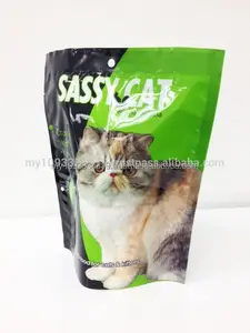 Saco de plástico para cat & gatinho comida, vedação lateral 3 adorável pet embalagens de alimentos com gosto de atum, laminado saco do deleite de gato bonito