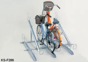 Piso de acero galvanizado en japonés hitch bike rack hecho en Japón