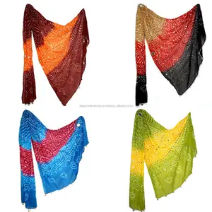 ขายส่ง Lott อินเดีย Bandhej Dupattas/ซื้อผ้าฝ้าย Dupattas ออนไลน์