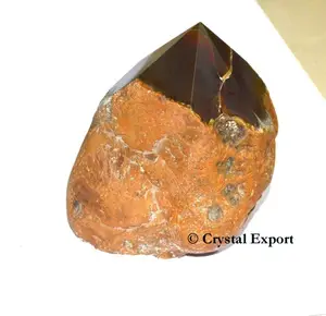 หินอาเกตสีน้ำตาลธรรมชาติแบบปลายแหลมขนาดใหญ่ที่มีประสิทธิภาพสูงสุด: ซื้อหินบำบัดราคาประหยัด - Product Image 1