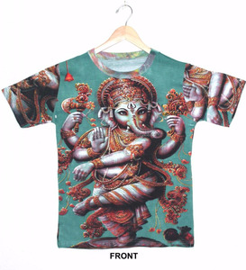 Ấn Độ Hindu Thần & Ganesha thần thánh Hindu chúa thần t Áo sơ mi psychedelic Ganesh Ji mặc Hippie DJ nghệ thuật T-Shirt Áo sơ mi M/L/XL - Product Image 1
