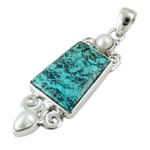 Pendentif en forme ronde de poire virtuelle en argent Sterling 925, grossiste de bijoux en argent, bijoux en argent Sterling 925 - Product Image 4