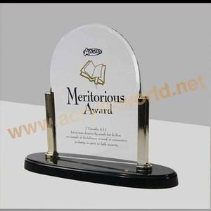 Trophée en cristal de récompenses acryliques personnalisées et bloc trophée de plaques - Product Image 3