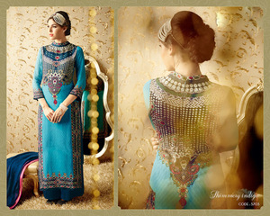 ชุดสูทพิมพ์ลายผ้าจอร์เจียทันสมัย,ชุดงานเลี้ยงแบบลำลองไซส์ใหญ่ - Product Image 4