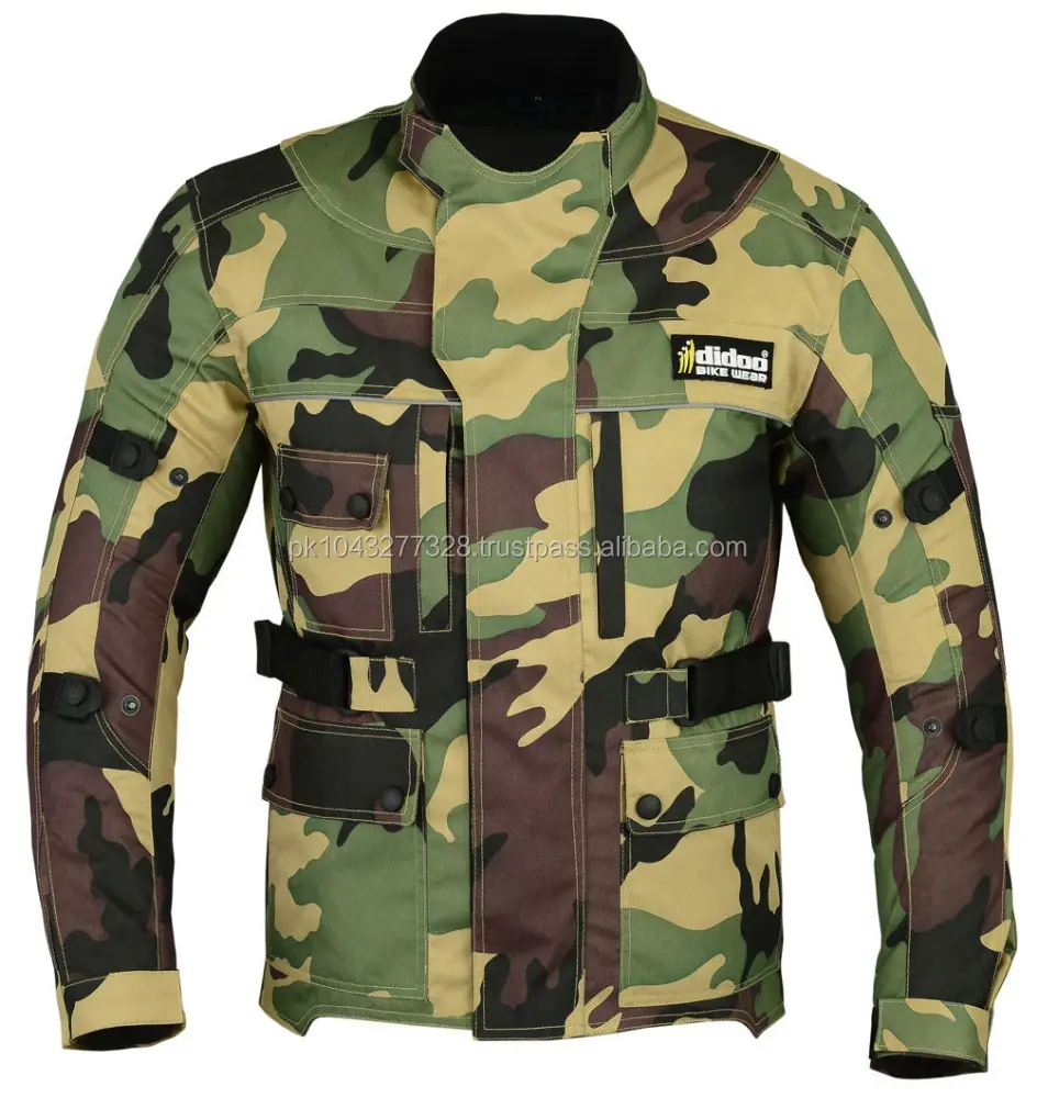 Camouflage Motorcycle Textile Armour Jacket