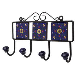 ตะขอแขวนเสื้อโค้ทผนังสีเขียวทำด้วยมือ,กระเป๋าหมวกอรรถประโยชน์นำกลับมาใช้ใหม่ได้เสื้อผ้าทนทาน - Product Image 1