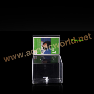 Boîte à billets avec serrure, boîte acrylique murale, boîte acrylique avec clés de guangzhou monde acrylique - Product Image 4