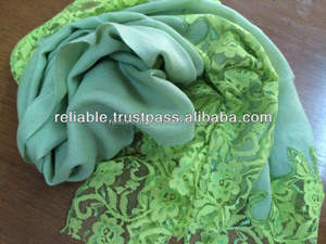 Lo último en mantón de Cachemira para uso diario para adultos con decoración de encaje de red, Material polar de temporada de primavera, bufandas y chales tradicionales - Product Image 5