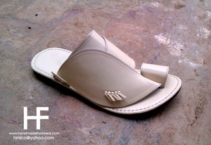 Erkek deri sandalet el yapımı suudi stil terlik arapça ayakkabı arap <span class=keywords><strong>Flip</strong></span> flop - Product Image 2