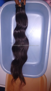 Vague naturelle non traitée bouclée vierge brute femmes noires paquets de cheveux vendeur pas cher Machine Double trame temple indien cheveux humains - Product Image 5