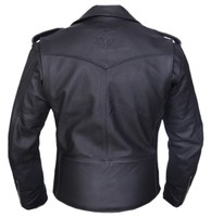 Veste de moto en cuir, veste de moto, veste en cuir, vêtements de moto avec différents articles