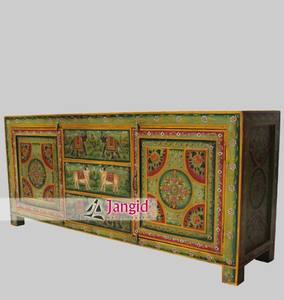 Muebles de aparador pintado, arte indio y artesanías - Product Image 3