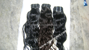 Pelo Remy sin procesar 12A, negro suave y completamente natural, Se puede teñir, tejido de pelo de la india - Product Image 3