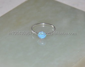 White <b>Opal</b> <b>Ring</b> White Stone Silver Plated Jewelry for Wedding Party Anniversary - Product Image 3
