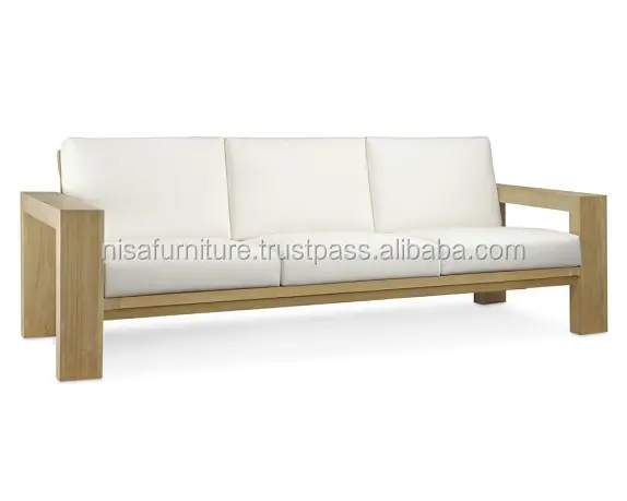 Modern Style Teak Indonesia wood Outdoor garden sofa set furniture