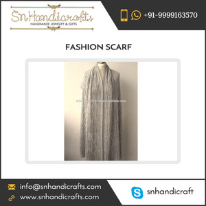 White Hand Knitted Woolen Scarf Available for Sale | Custom Size Possible Handmade Happiness - Product Image 1